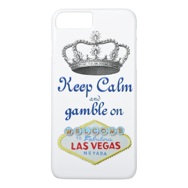 Coques Case-Mate iPhone Gardez le jeu calme sur Las Vegas (Dos)