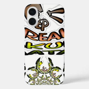 Coque Pour iPhone 16 Gardez-le réel : Art Kaleidoscope Impression/Graph