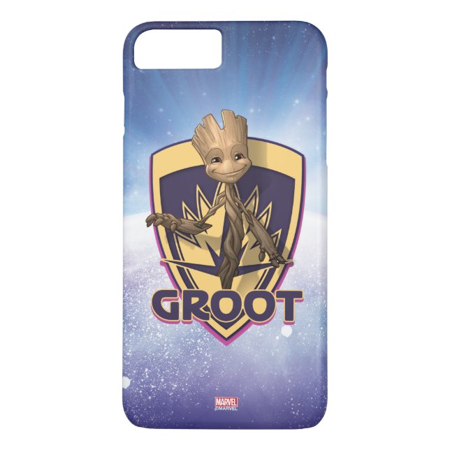 Coques Case-Mate iPhone Gardiens de la Galaxie | Baby Groot Crest (Dos)