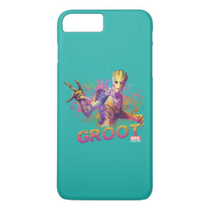 Coque iPhone 7 Plus Gardiens de la Galaxie   Groot Neon Graphic
