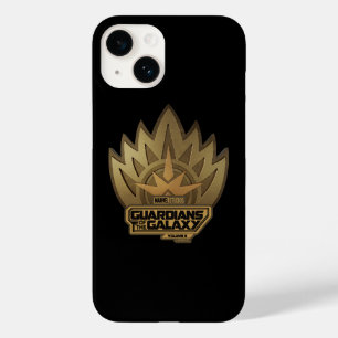 Coque Pour iPhone 14 Gardiens de la Galaxie Insigne Doré