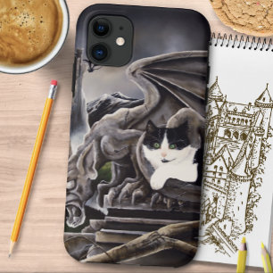 Case-Mate iPhone Case Gargoyle noir blanc château
