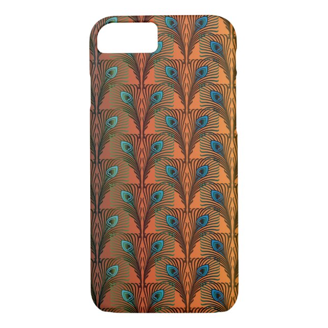Coques Case-Mate iPhone Gatsby Grandes plumes design art déco (Dos)