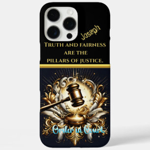 Coques iPhone 16 Pro Max Gavel sur l'autorité des commandes de base