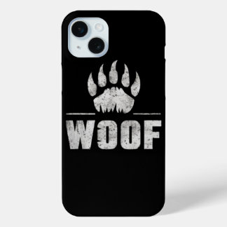 Coque iPhone 15 Mini Gay Bear Pride en détresse Ours Paw WOOF