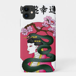 Case-Mate iPhone Case Geisha fille et serpent