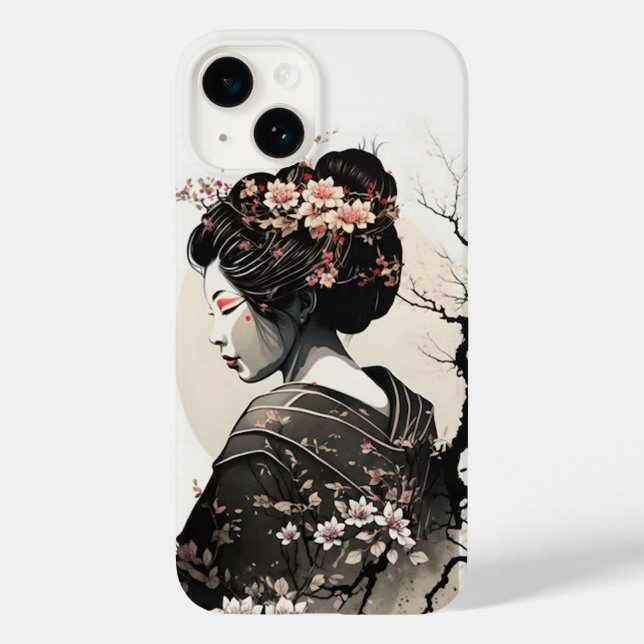 Coques Case-Mate iPhone Geisha japonaise (Verso)