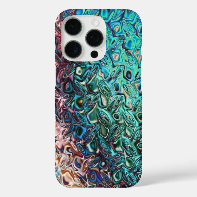 Coques Case-Mate iPhone Gel bleu liquide Abstrait (Verso)