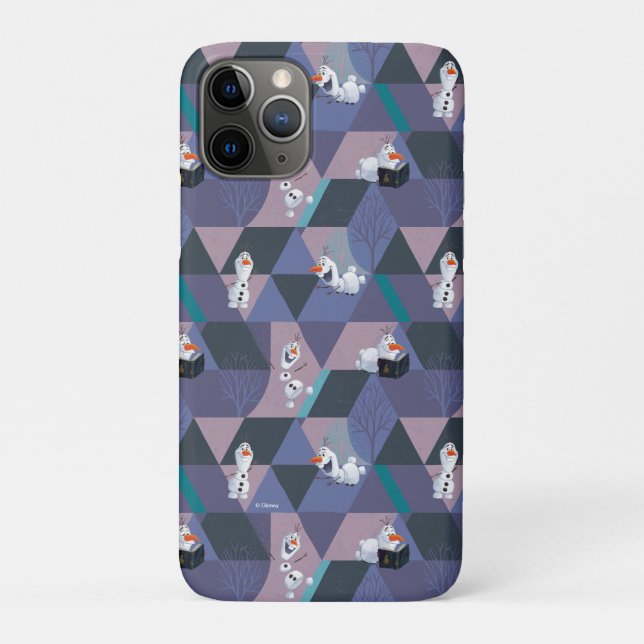 Coques Case-Mate iPhone Gelé 2| Olaf Purple Motif géométrique (Dos)