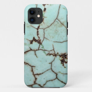 Coque iPhone 11 Gemstone Series - Turquoise Cracked