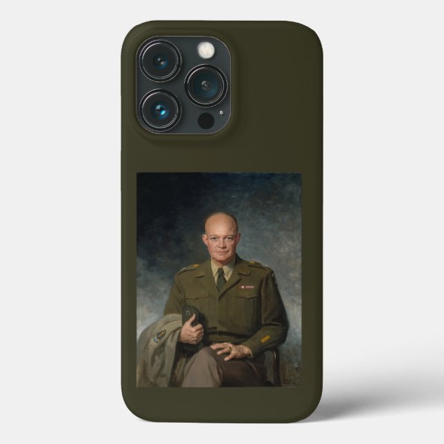 Coques Case-Mate iPhone Général Dwight Eisenhower Portrait peint 5 étoiles (Verso)
