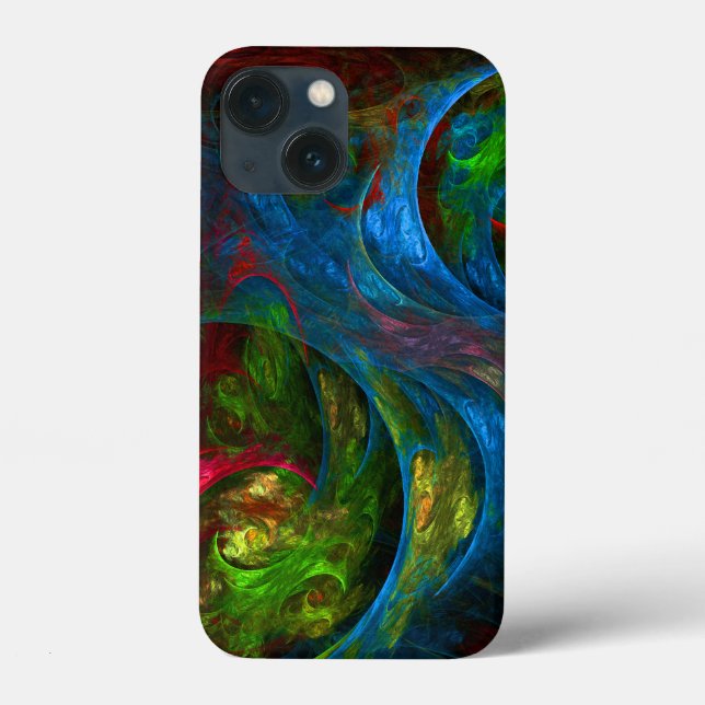Coques Case-Mate iPhone Genesis Blue Art Abstrait (Verso)