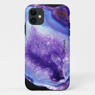 Coques Pour iPhone Geode pourpre et bleu