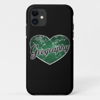 Géographie Retro Coeur Blackboard Love