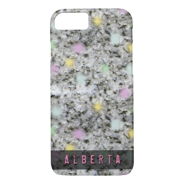 Coques Case-Mate iPhone Géologie des filles Pastel Rock Texture Nom person (Dos)