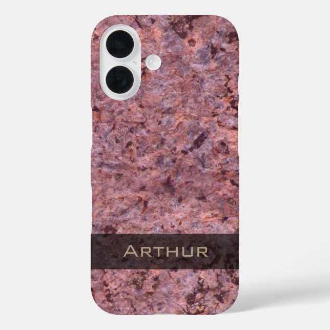 Coques Case-Mate iPhone Géologie Pink Rock Texture Photo (Verso)