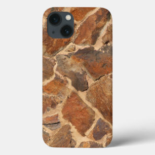 iPhone 13 Case Geology Stonewall Pattern Warm Golden