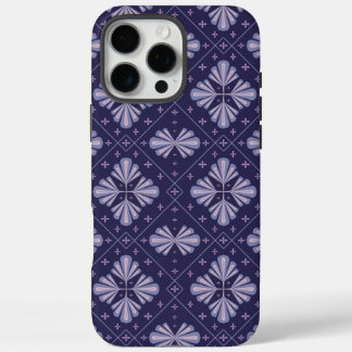 Coques iPhone 16 Pro Max Geometric Flower Petals Abstract Repeat Pattern