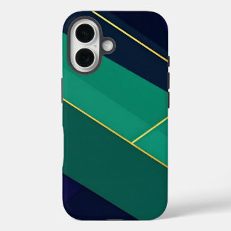 Coque Pour iPhone 16 Geometric Jewel Tones