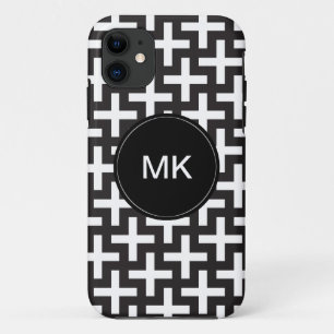 Coques Pour iPhone Géométrique noir et blanc