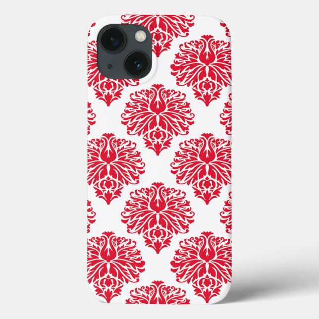 Coques Case-Mate iPhone Geranium Elegant Damask (Verso)