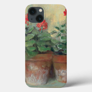 Etui iPhone 13 Géranium en pots