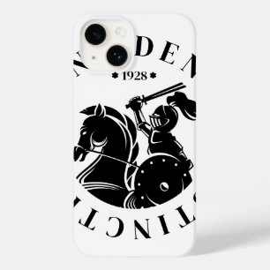 Coque Pour iPhone 14 GEUEE Série Chevalier Vintage