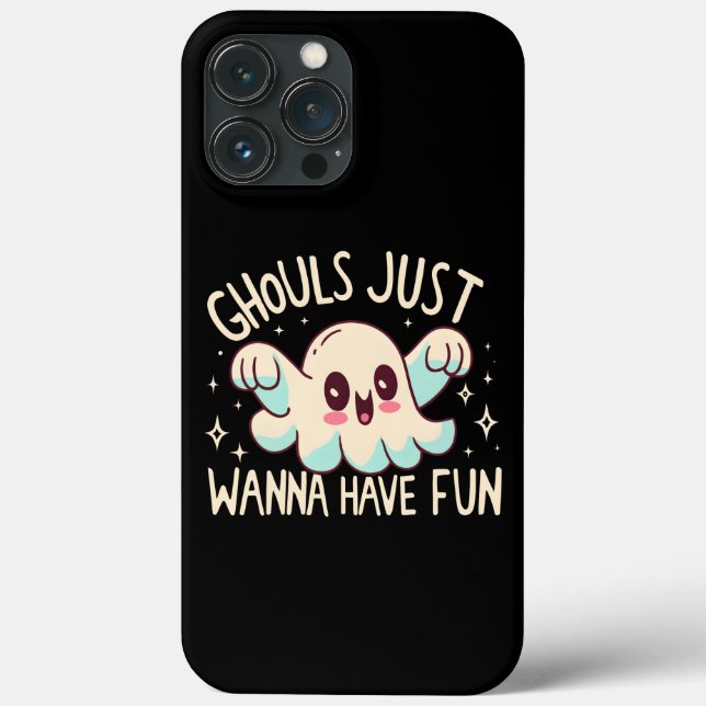 Coques Case-Mate iPhone Ghouls Je Veux Juste S'Amuser, Mignons Fantômes Ha (Verso)