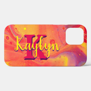 Case-Mate iPhone Case Gibier Red Purple Acrylic Flow Art