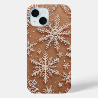 Coque Pour iPhone 15 Gilded Winter Crystals