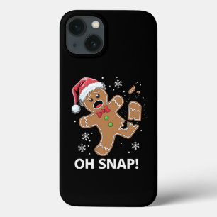 Case-Mate iPhone Case Gingerbread Man Oh Snap Christmas Funny Cookie