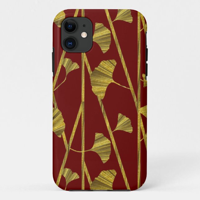 Coques Case-Mate iPhone ginkgo d'or (Dos)