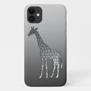 Case-Mate iPhone Case Girafe Géométrique Moderne, Gris Argent / Gris