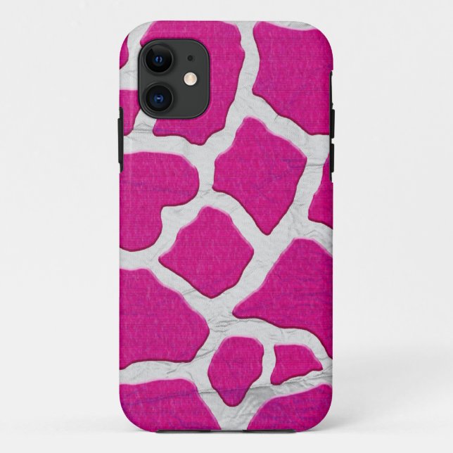 Coques Case-Mate iPhone Girafe rose et argentée (Dos)