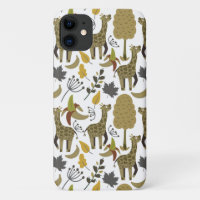 Girafe sans couture motif jaune blanc haute
