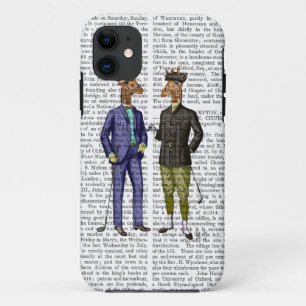 Coque iPhone 11 Girafes jouantes au golf 2