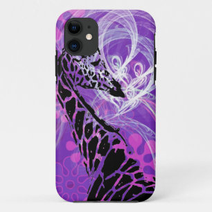 Case-Mate iPhone Case Giraffe à fleurs violettes
