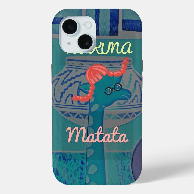 Coques Case-Mate iPhone Giraffe Art Joueuse : Un Plaisir Africain (Verso)