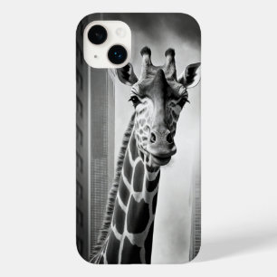 Coque Pour iPhone 14 Plus Giraffe dans une cityscape