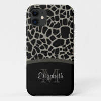 Giraffe de luxe Imprimer Élégant monogramme et nom