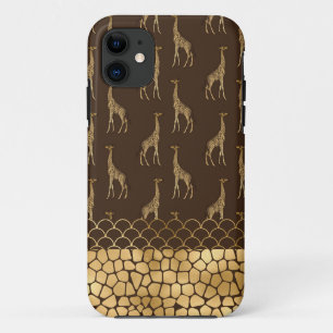Case-Mate iPhone Case Giraffe d'or Safari africain élégant