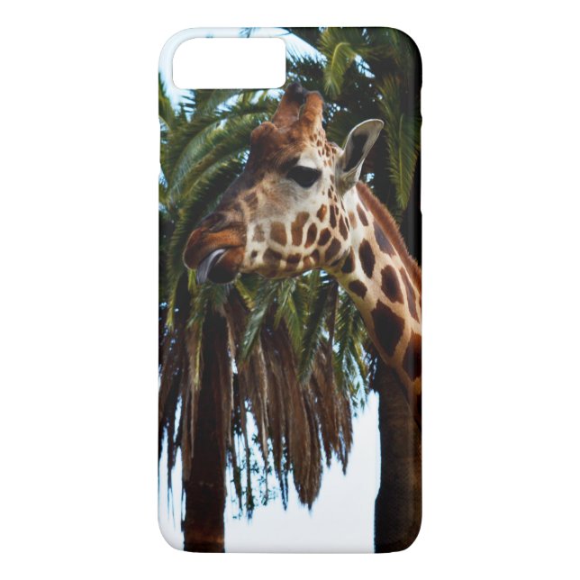 Coques Case-Mate iPhone Giraffe Drôle Qui Donne Une Framboise, (Dos)