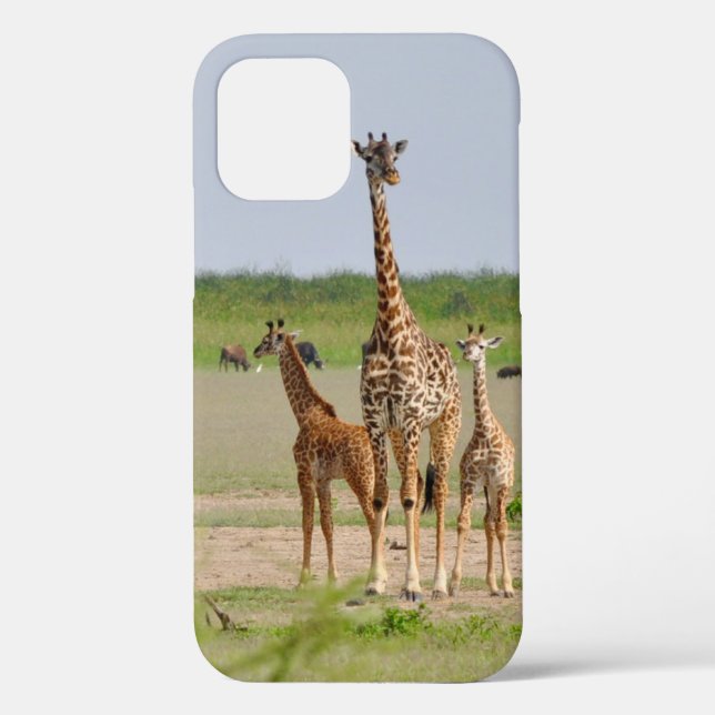 Coques Case-Mate iPhone Giraffe Maman et les enfants (Verso)