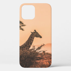 Case-Mate iPhone CASE GIRAFFE NOIR ET BLANC SUR LE CHAMP GRASS BROWN