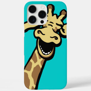 iPhone 16 Pro Max Case Giraffe riant graphique aqua turquoise iPhone 6 co