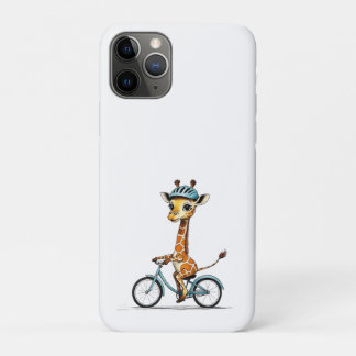 Case-Mate iPhone Case Giraffe Riding a Bicycle - Crayon à main
