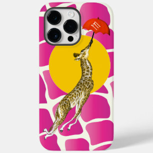 Coques Pour iPhone Giraffe rouge parapluie Brown Giraffe Motif