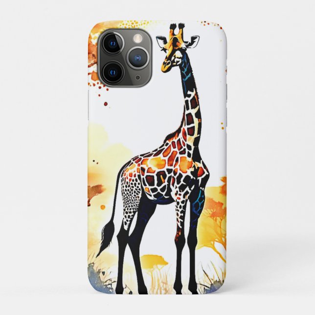Coques Case-Mate iPhone Giraffe Savannah Art (Dos)