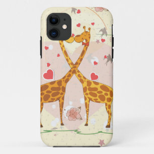 Coque Case-Mate Pour iPhone Giraffes en amour