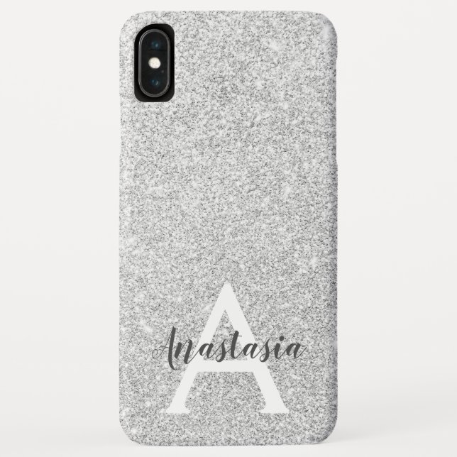 Coques Case-Mate iPhone Girl Glam Parties scintillant argent étincelles No (Dos)